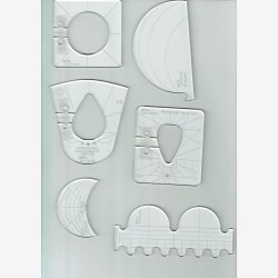 Sampler st med 6 skabeloner til maskinquiltning