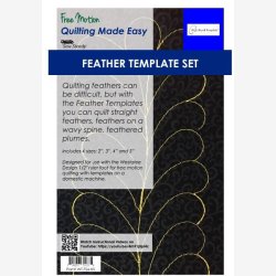 Fjer/4 strrelser - skabeloner til maskinquiltning