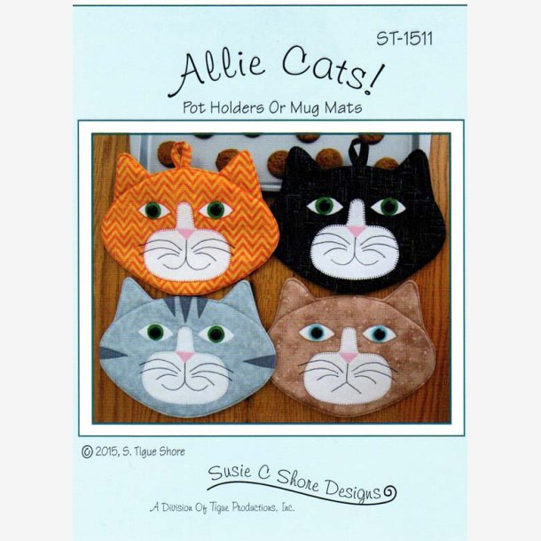 Allie Cats - mønster til grydelapper