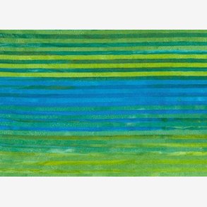 Elementals - grnne og blgrnne striber - batik
