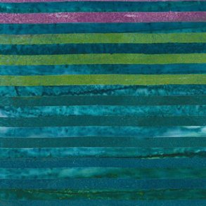 Elementals - bl, grnne og violette striber - batik