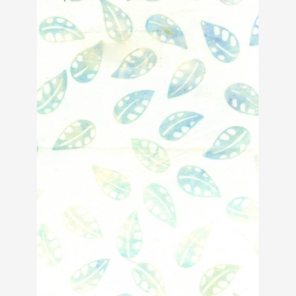 Day Dream - lys batik med grnne blade