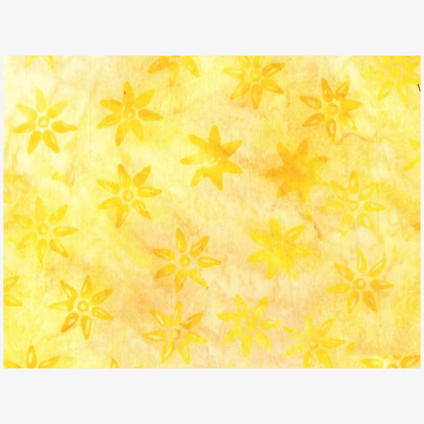 Be Colourful - Gul batik med gule blomster