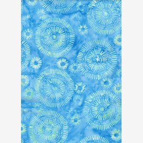 Lys turkise 'hjul' p bl