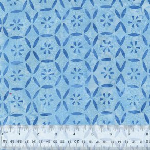 Midnight Moon - Patchwork sky blue