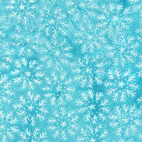 Snowflake Circles - Teal Scuba