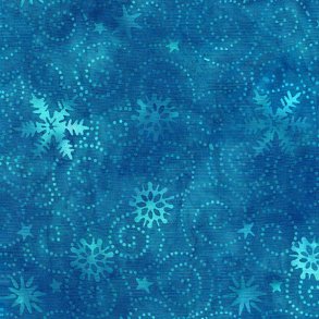 Swirl Snowflake - Teal Aruba