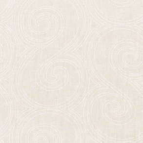 Hvide spiraler p elfenbensfarvet - bred