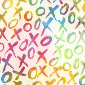 Candy med X og O print