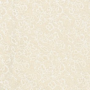 Elfenbensfarvet tone-i-tone - 270 cm bred