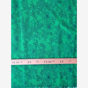 Blomster og blade p grn - bred