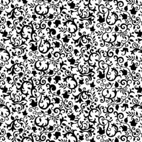 Black Tie - Scroll (270 cm bred)