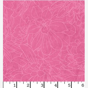 Fine Line Floral - pink (270 cm bred)