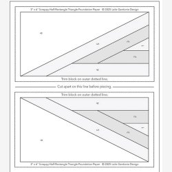 Scrappy Half-Rectangle Triangle Foundation