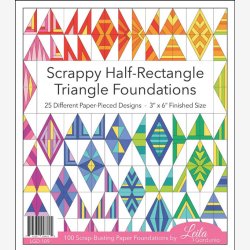 Scrappy Half-Rectangle Triangle Foundation