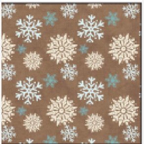 Snefnug p brun - flonel