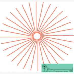 Spinning waves 6/skabelon til maskinquiltning