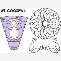 Circles on Quilts spinning wheel no. 4