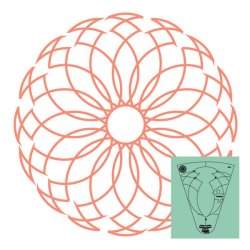 Circles on Quilts spinning wheel no. 4