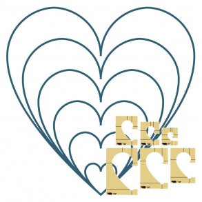 Skabeloner til hjerter - 6 templates 1