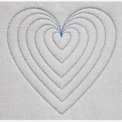 Skabeloner til hjerter - 6 templates 1"-6"