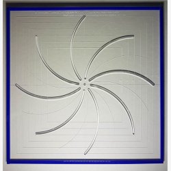 Spiral cross hair ruler - 8 spidser