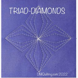 Triad Diamonds template Set (7 stk)