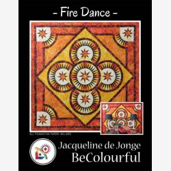 Fire Dance (66" x 66" - ca. 165 x 165 cm)