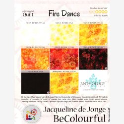 Fire Dance (66" x 66" - ca. 165 x 165 cm)