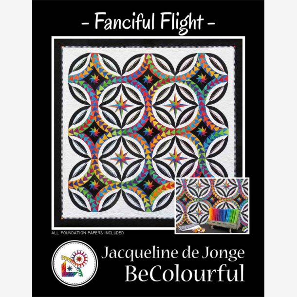 Fanciful Flight (70" x 70" - ca. 175 x 175 cm)