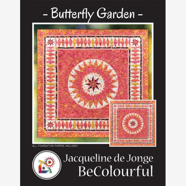 Butterfly Garden (65" x 65" - ca 163 x 163 cm)