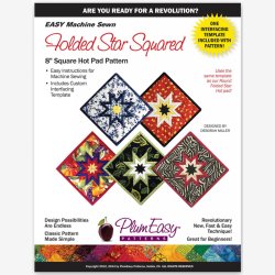 Square Folded Star Hot Pad (grydelapper)