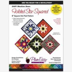 Square Folded Star Hot Pad (grydelapper)