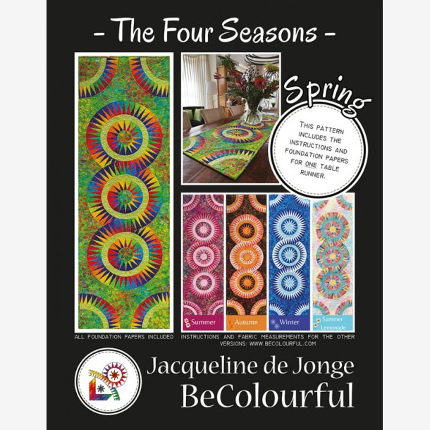 The Four Seasons Table Runner - Spring (60,5" x 20" - ca 152 cm x 50 cm)