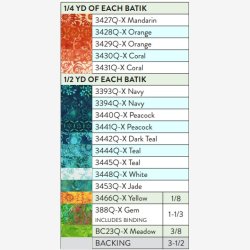 Orange Blossom (53,5" x 53,5" - ca 135 cm x 135 cm)