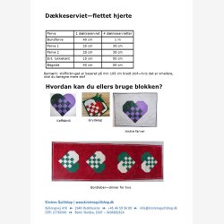 Dkkeserviet med flettet hjerte