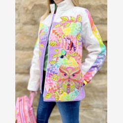 Variationer til ryg og forstykker p Bella Quilt Coat