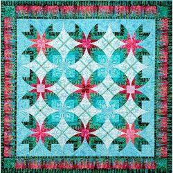 Christmas Rose  (66" x 66" - ca 167 cm x 167 cm)