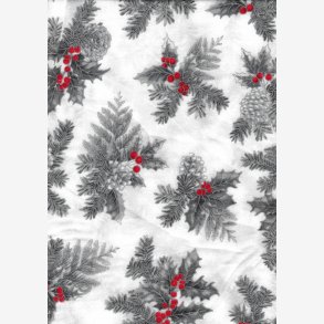 Holiday Flourish - Gr/slv kristtjrn og gran