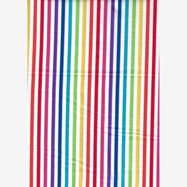 BeColourful - Magic Stripes - Regnbuefarver p hvid