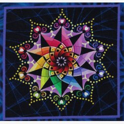 Fractal Flowers - Indigo Multi