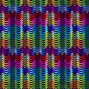 Fractal Flowers - Indigo Wave Geo