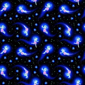 Magic Moon - Black Fairies and fireflies