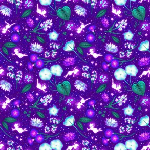 Magic Moon - Purple Moon Garden Florals