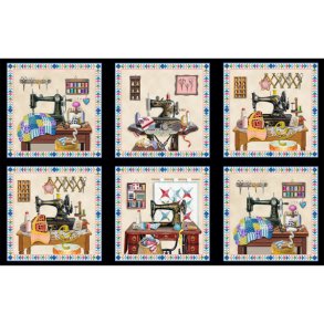 A stitch in time - Panel Black