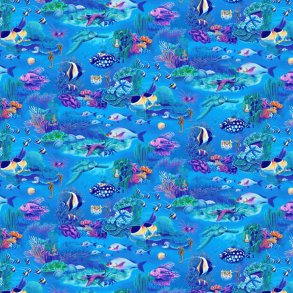 Coral Reef - Ocean Blue