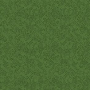Forest Green Swirling Leaves