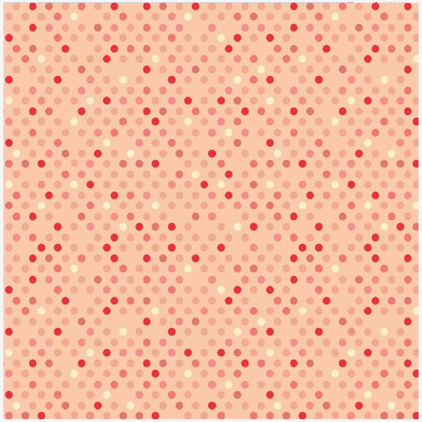 Confetti Drop - ferskenfarvet