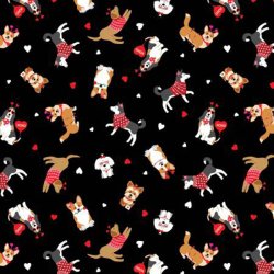 Black Puppy Love - hunde p sort baggrund