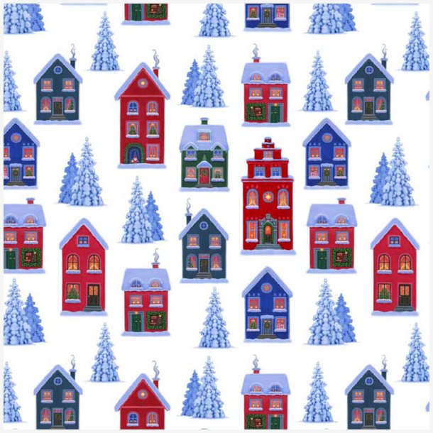 Juleby p hvid baggrund